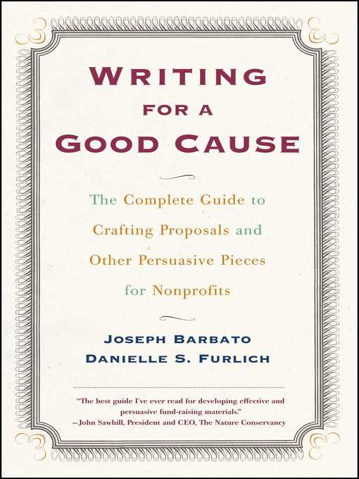 Title details for Writing For a Good Cause by Danielle Furlich - Available